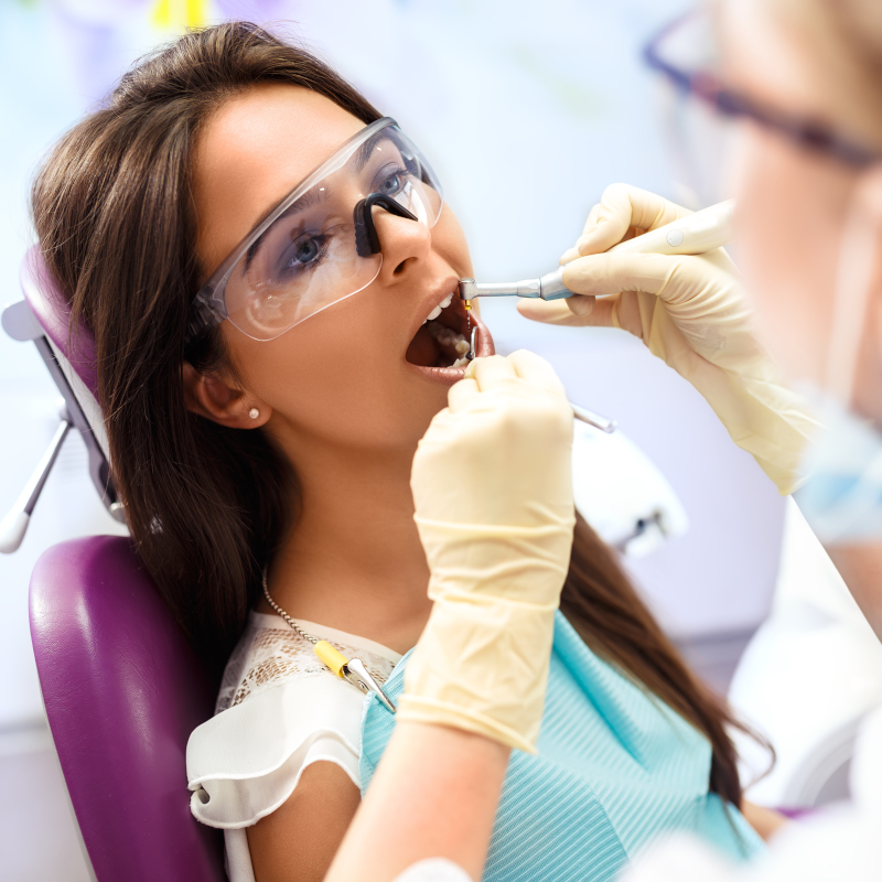 Overview,Of,Dental,Caries,Prevention.woman,At,The,Dentist’s,Chair,During
