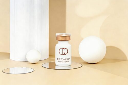 GD Tone-Up Professional product packaging — laser-assisted skin brightening solution with micro-diamond and gold microparticles